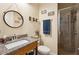 Full bathroom with walk-in shower and granite vanity at 36431 Florrie Mae Ln, Dade City, FL 33523