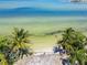 Aerial view of waterfront property with palm trees and calm water at 1013 Symphony Isles Blvd, Apollo Beach, FL 33572
