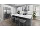 Modern kitchen with stainless steel appliances and large island at 1039 Seagrape Dr, Ruskin, FL 33570