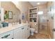 Charming bathroom with a walk-in shower and decorative accents at 9336 Melody Cir, Port Charlotte, FL 33981