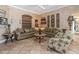 Elegant living room featuring two sofas, armchair, and a coffee table at 9336 Melody Cir, Port Charlotte, FL 33981