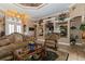 Living room showcases built-in shelving and comfortable seating at 9336 Melody Cir, Port Charlotte, FL 33981