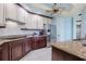 Updated kitchen featuring stainless steel appliances and granite at 130 Riviera Dunes Way # 403, Palmetto, FL 34221