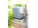 HVAC system secured outside the home, providing efficient heating and cooling at 2501 Lonigan Pl, Sun City Center, FL 33573