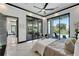Serene bedroom with access to a patio and pool view at 519 Treviso Dr, Apollo Beach, FL 33572