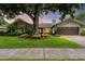 House exterior with a large tree in the front yard and a brown garage door at 4302 Deepwater Ln, Tampa, FL 33615