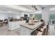 Modern kitchen with white cabinets, granite counters at 4302 Deepwater Ln, Tampa, FL 33615
