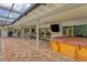 Long view of a backyard oasis with a hot tub and refreshing pool at 4302 Deepwater Ln, Tampa, FL 33615