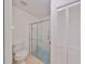 Bathroom with walk-in shower and linen closet at 812 Mccallister Ave, Sun City Center, FL 33573
