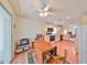 Kitchen with breakfast nook and view of the living room at 812 Mccallister Ave, Sun City Center, FL 33573