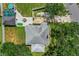 Top-down view of house with backyard and patio at 5297 Huntington Ne St, St Petersburg, FL 33703