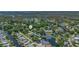 Aerial view of the Main Weeki Wachee River highlighting its unique location surrounded by homes at 5369 Tuscawilla Dr, Weeki Wachee, FL 34607