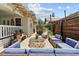 Relaxing patio with seating and fire pit at 2010 W Dekle Ave, Tampa, FL 33606
