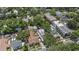 Aerial view of the property situated in a quiet neighborhood at 2010 W Dekle Ave, Tampa, FL 33606