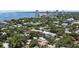 Aerial view showcasing the property and its proximity to the waterfront at 2010 W Dekle Ave, Tampa, FL 33606
