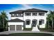 Two story house with gray roof and attached garage at 4519 W Culbreath Ave, Tampa, FL 33609