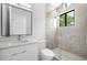 Clean bathroom with modern vanity and shower at 5341 Lake Pearl Ct, Tampa, FL 33625