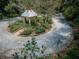 Aerial view of gazebo in manicured landscaping at 2271 Keystone Rd, Tarpon Springs, FL 34688