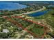 Aerial view showing property location near water at 2271 Keystone Rd, Tarpon Springs, FL 34688