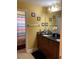 Bathroom with double vanity, granite countertop, and shower at 32502 Summerglade Dr, Wesley Chapel, FL 33545
