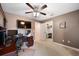 Bedroom with a home office setup and access to a closet at 184 Valencia Cir, St Petersburg, FL 33716
