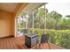 Screened porch with fire pit, offering a peaceful outdoor space at 184 Valencia Cir, St Petersburg, FL 33716