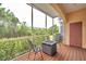 Enjoy the outdoors in this screened porch with fire pit and seating at 184 Valencia Cir, St Petersburg, FL 33716