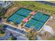 Well maintained community pickleball courts at 329 Grayston Pl # 112, Sun City Center, FL 33573