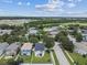 Aerial view showcasing the home's neighborhood at 17350 Garden Heath Ct, Land O Lakes, FL 34638