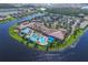 Aerial view of resort-style community amenities at 15953 Cobble Mill Dr, Wimauma, FL 33598