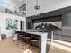 Modern kitchen with large island and dark cabinetry at 780 Eldorado Ave, Clearwater, FL 33767