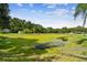 View of the pond surrounded by lush greenery, with an old wooden fence at 3520 Leslie West Rd, Dover, FL 33527
