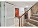 Staircase leading to the upper level of the home at 3520 Leslie West Rd, Dover, FL 33527