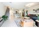 Open living space showcasing the kitchen and living room areas at 2714 Chestnut Creek Pl, Brandon, FL 33510