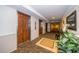 Building hallway with elevators and carpet at 707 S Gulfstream Ave # 602, Sarasota, FL 34236