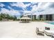 Relaxing pool deck with gazebo and seating at 707 S Gulfstream Ave # 602, Sarasota, FL 34236