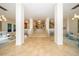 Elegant lobby with a staircase, seating area, and modern decor at 707 S Gulfstream Ave # 602, Sarasota, FL 34236