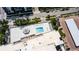 An elevated view of a condo's refreshing pool area at 707 S Gulfstream Ave # 602, Sarasota, FL 34236