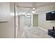 Spacious bonus room with ceiling fan and TV at 240 Windward Psge # 605, Clearwater Beach, FL 33767