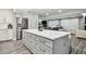Modern kitchen with stainless steel appliances and quartz countertops at 240 Windward Psge # 605, Clearwater Beach, FL 33767