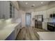 Modern kitchen featuring custom cabinets, stainless appliances, and sleek countertops at 19334 Autumn Woods Ave, Tampa, FL 33647