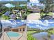 Aerial view of a lakefront community with luxury homes and lush landscaping at 19334 Autumn Woods Ave, Tampa, FL 33647