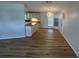 Kitchen with light cabinets, granite countertops, and a chandelier at 6048 Ridgeway Dr, Zephyrhills, FL 33542
