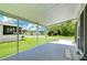 Covered front porch with a view of the neighborhood at 6048 Ridgeway Dr, Zephyrhills, FL 33542