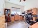 Bright office with two workstations and ample storage at 15503 Corona Del Mar Dr, Wimauma, FL 33598