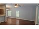 Bright dining room with hardwood floors and a chandelier at 10406 Mulligan Ct, Tampa, FL 33647