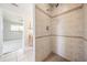 Shower with tiled walls and showerhead at 6536 Northlake Dr, Zephyrhills, FL 33542