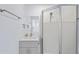 Modern bathroom with a walk-in shower and updated vanity at 2395 19Th St, Sarasota, FL 34234