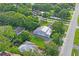 Aerial view showing a house's location in a residential area at 2395 19Th St, Sarasota, FL 34234