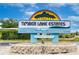 Timber Lake Estates deed restricted condominium sign at 34051 Brown Byu, Wesley Chapel, FL 33543